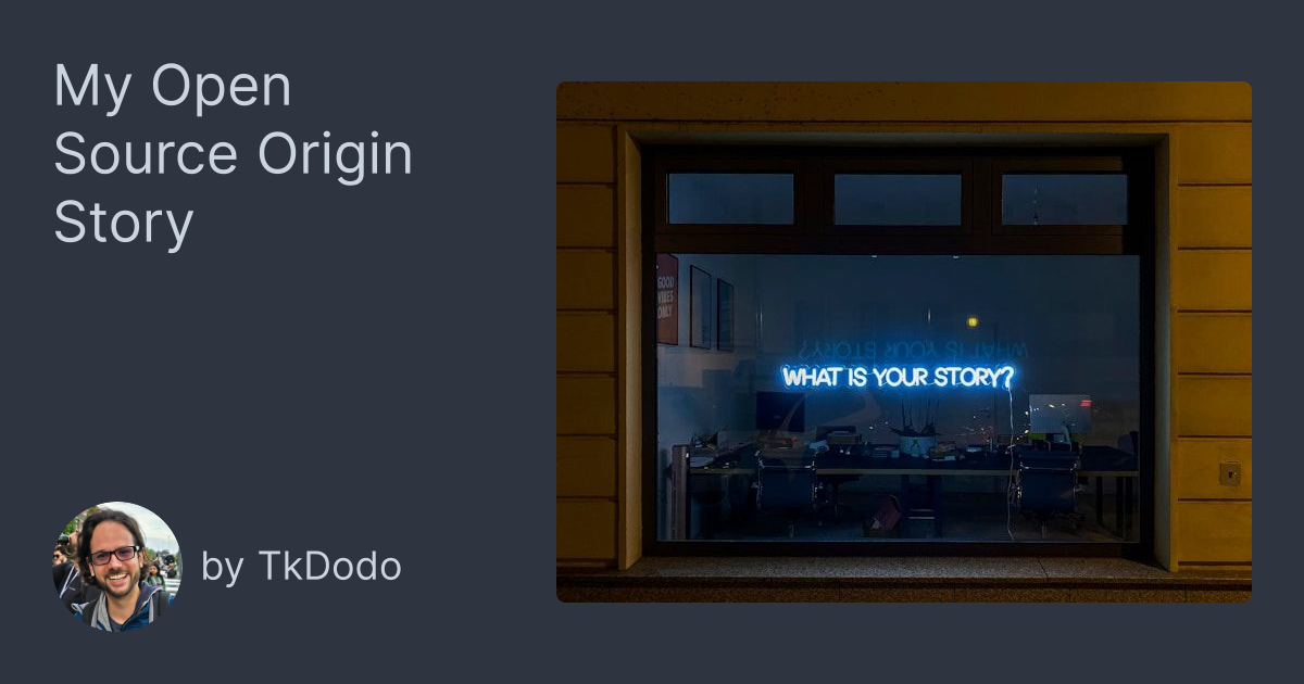 My Open Source Origin Story